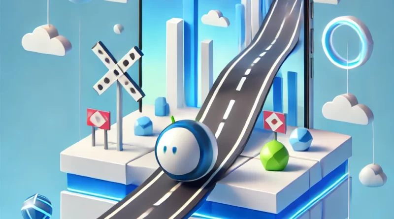 Crossing Road - Ball Rolling For Android